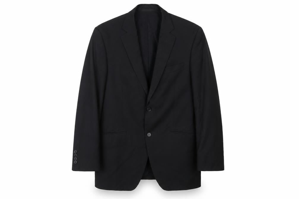 Front view of Marks & Spencer Black Wool Travel Blazer M