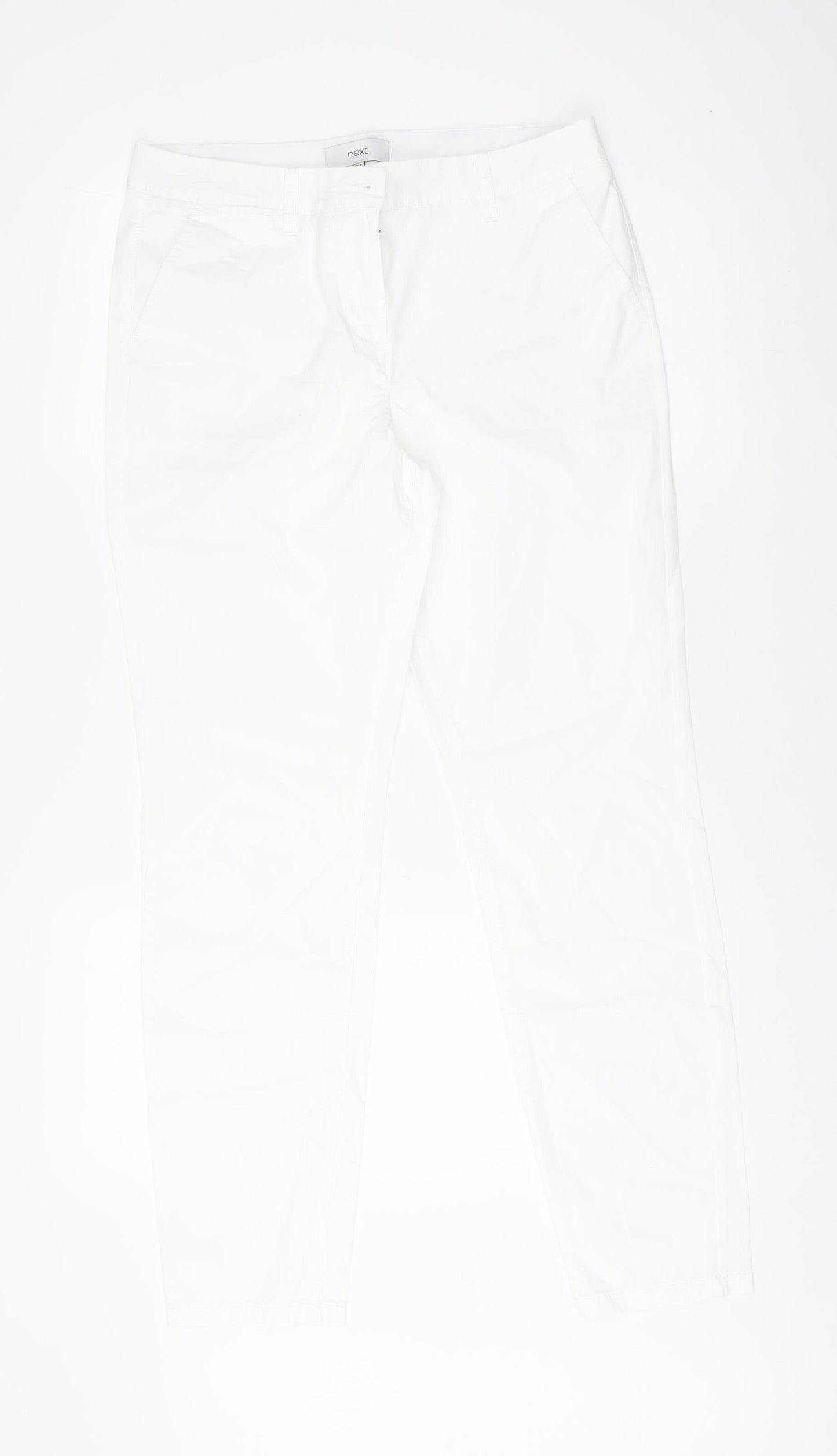 Next Women's White Trousers Size 10