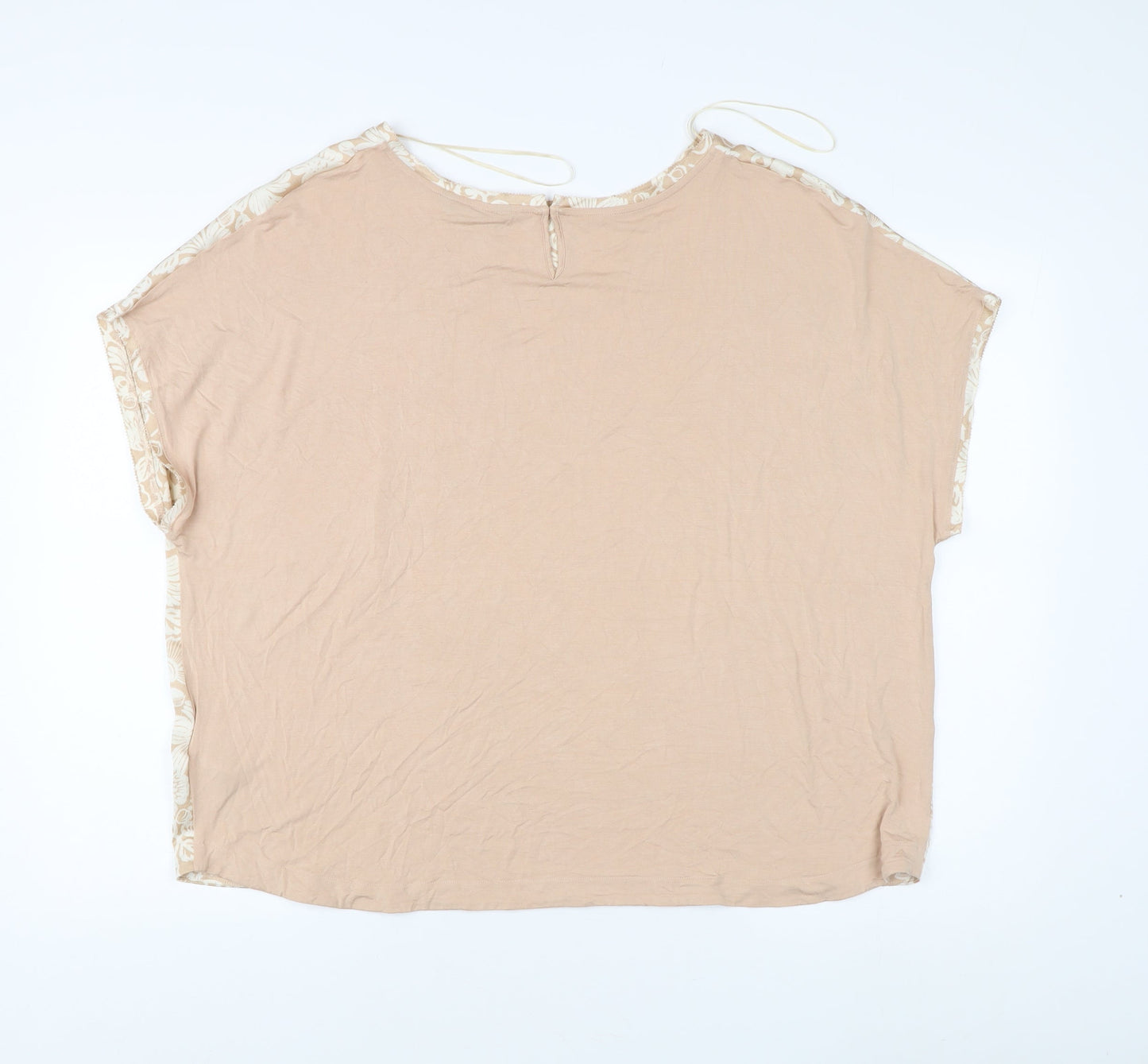 Marks and Spencer Women's Beige Floral Blouse Size 20