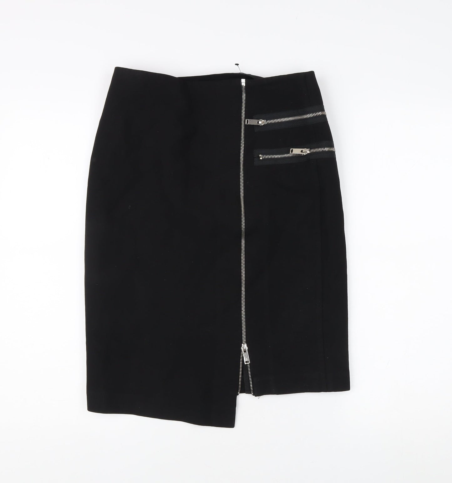 Zara Women's Black Pencil Skirt Size 6 - Elegant Workwear