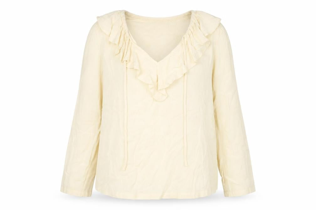 Marks and Spencer Women's Ivory Long Sleeve Top Size 16