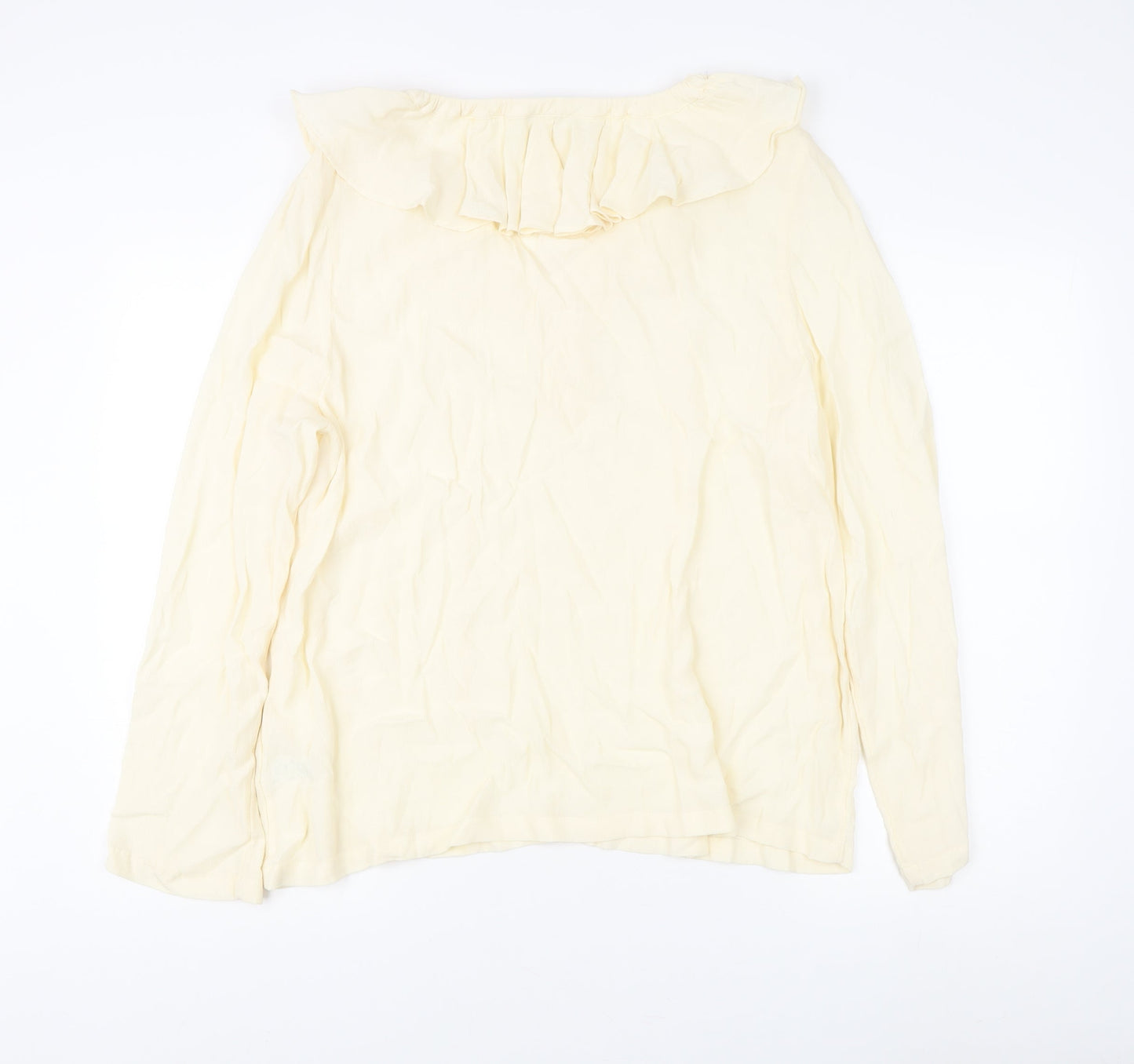 Marks and Spencer Women's Ivory Long Sleeve Top Size 16