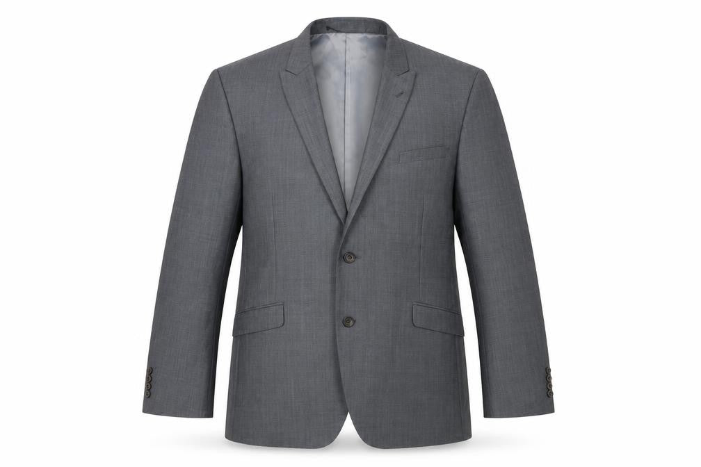 Mens 48 Chest Regular Fellini Grey Two-Button Blazer