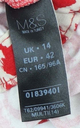 Marks and Spencer Women's Multicoloured Geometric Top