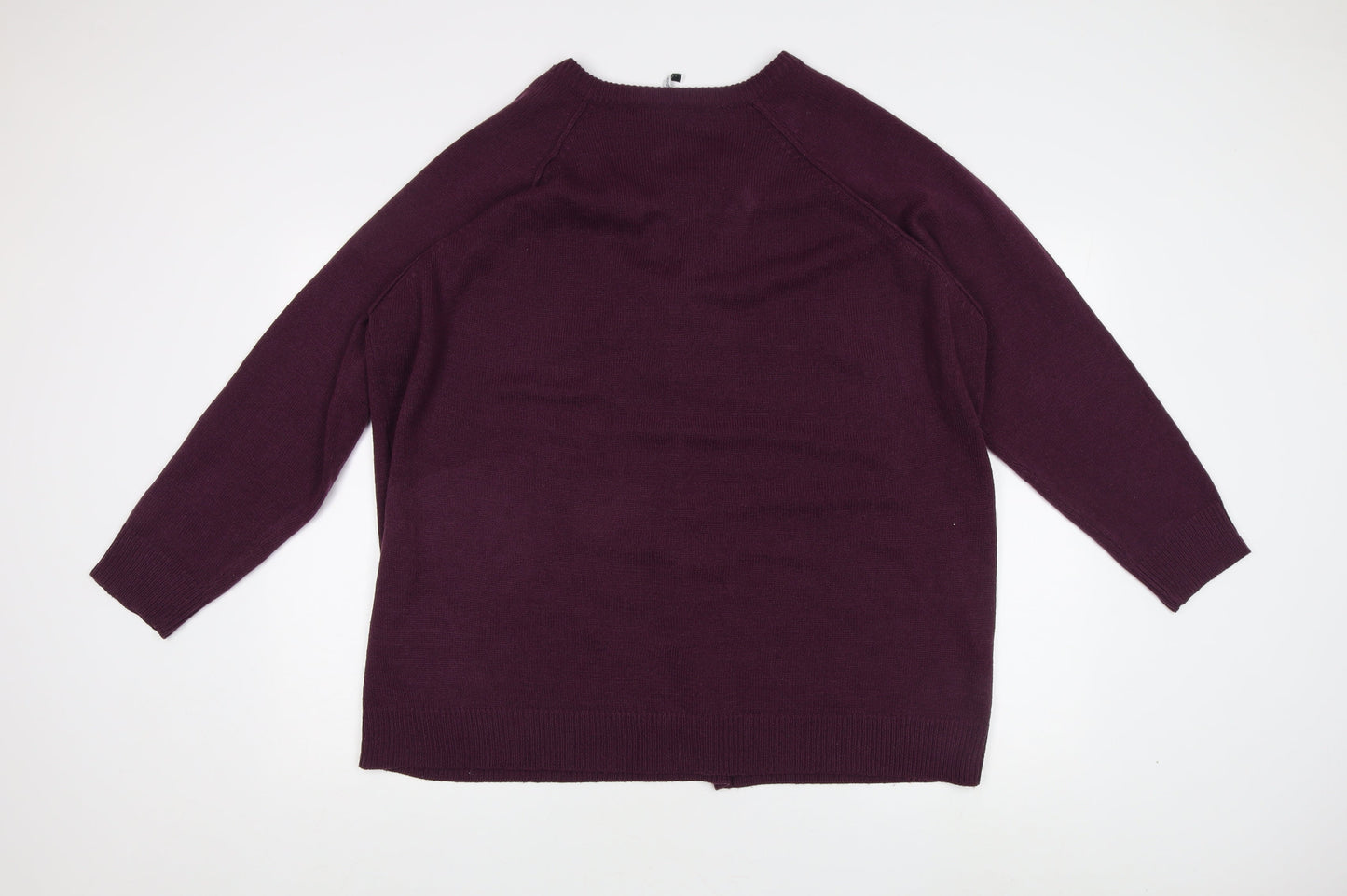 Capsule Women's Jumper, Plum, Size L, Raglan Sleeve