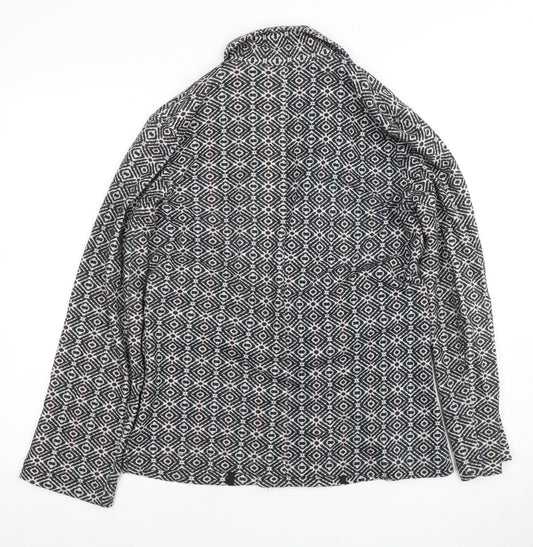 Chicosoleil Women’s S Geometric Double-Breasted Blazer