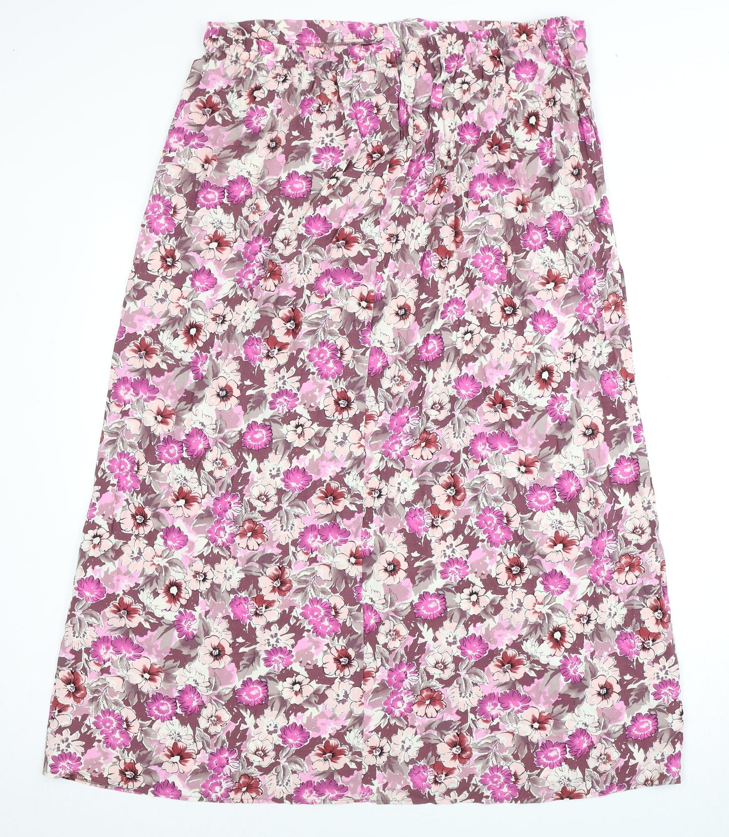 M&Co Women's Multicoloured Floral Skirt Size 20