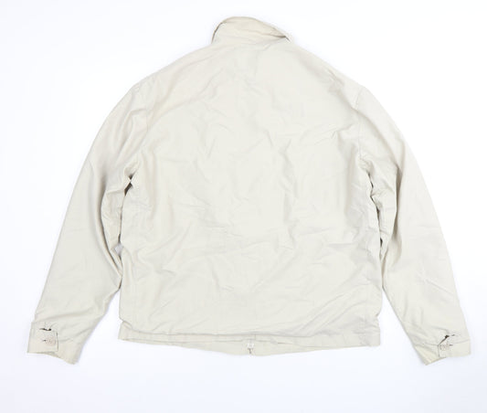 Petroleum Men's Beige M Jacket, Full Zip, Casual Mid-Length