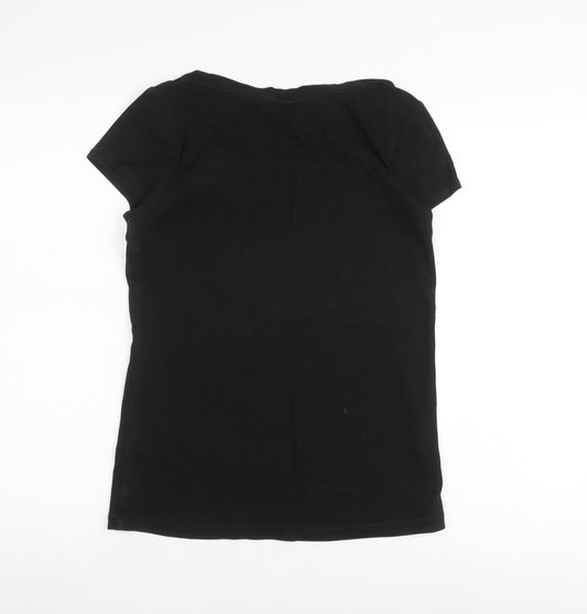 Ann Taylor LOFT Women's Black T-Shirt, Size M