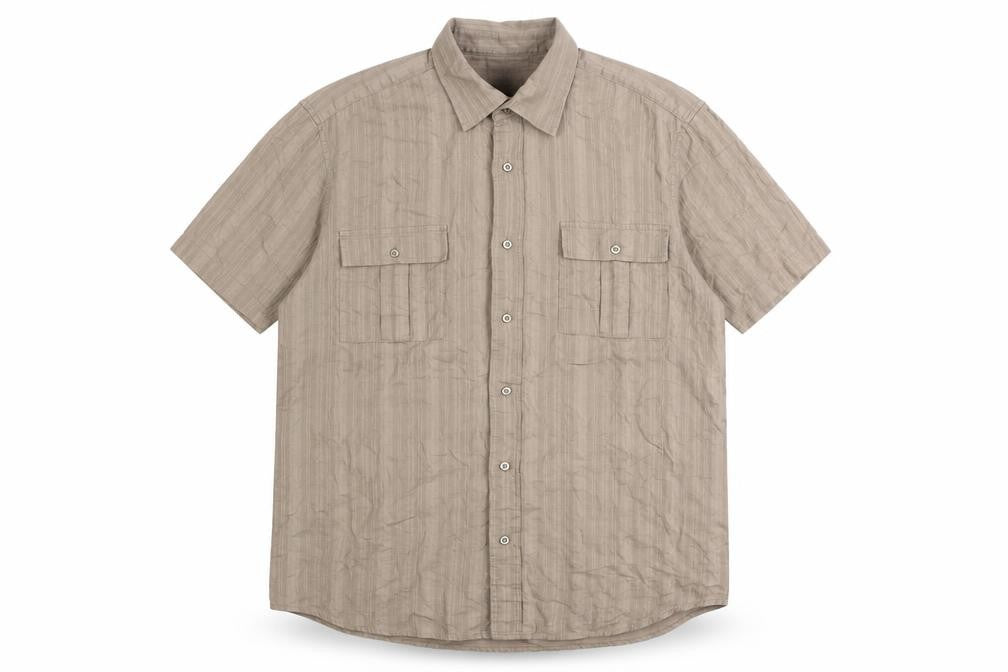 Gap Men's Beige Button-Up Shirt XL