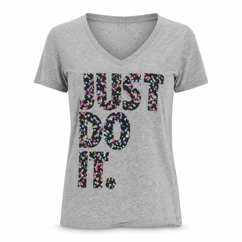 Womens UK Size XS Nike Grey Polyester T-Shirt