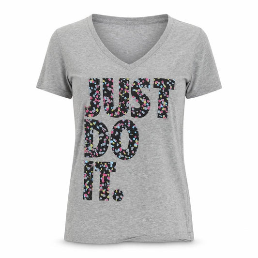 Womens UK Size XS Nike Grey Polyester T-Shirt