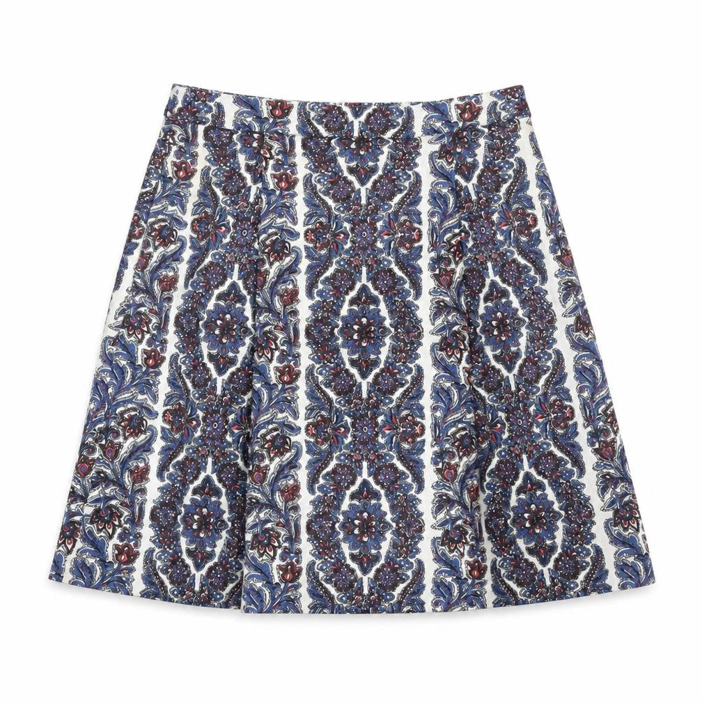 Boden Women's Multicoloured Cotton A-Line Skirt - Size 10