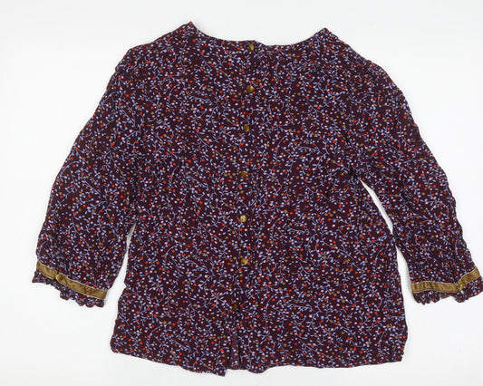 Boden Women's Multicoloured Floral Blouse UK 12