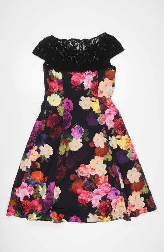 Phase Eight Women's Multicoloured Floral Dress Size 12