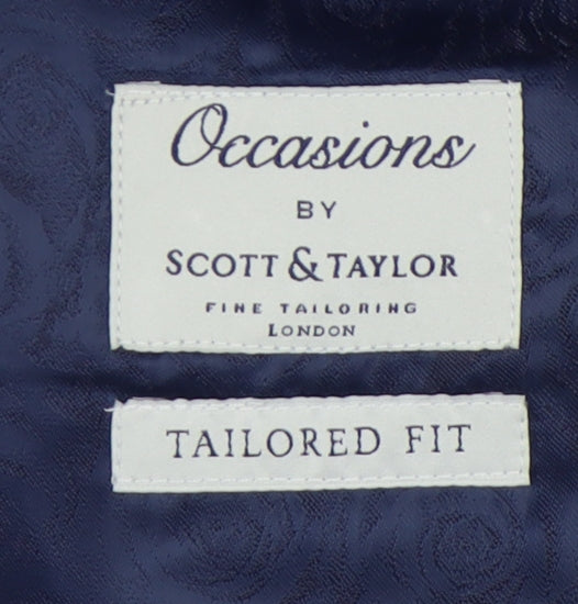 Scott & Taylor Men's Blue Blazer - 36 Regular Fit