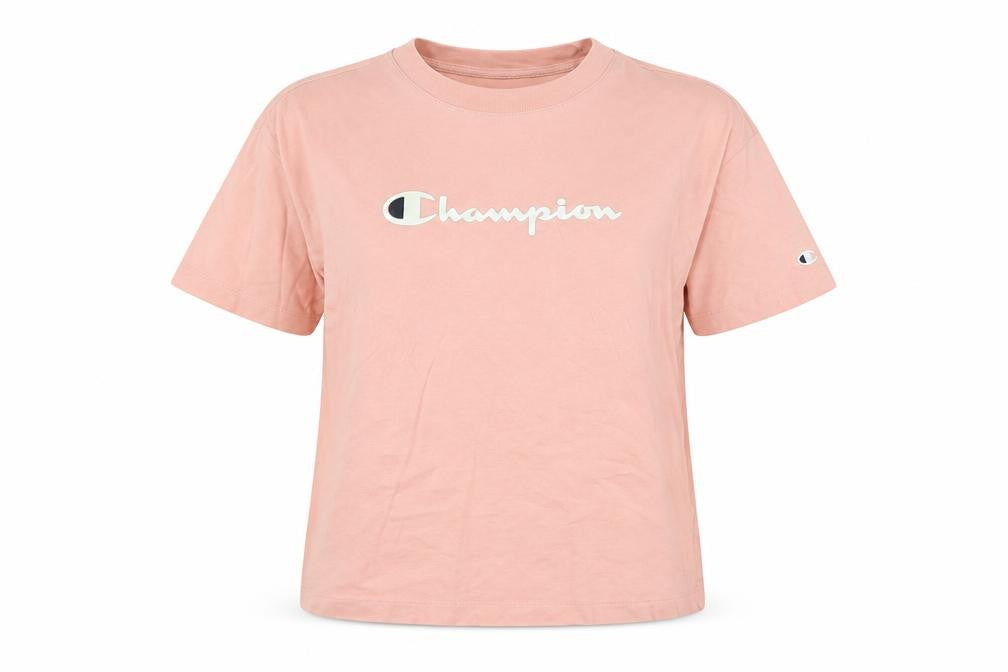 Womens UK Size XS Champion Pink 100% Cotton T-Shirt