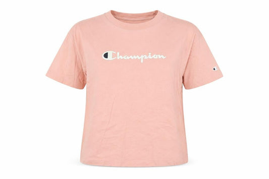 Womens UK Size XS Champion Pink 100% Cotton T-Shirt