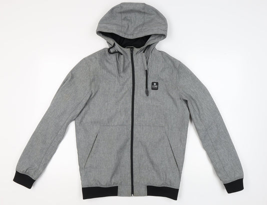 Jack & Jones Men's Grey Hooded Jacket, Size S