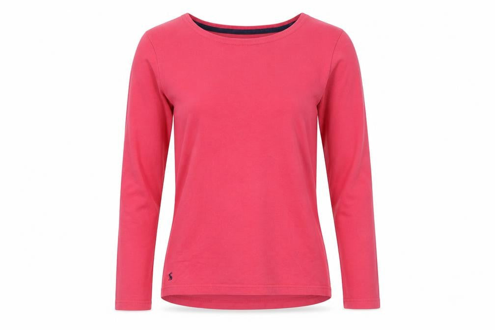 Womens UK Size 8 Joules Pink Cotton T-Shirt