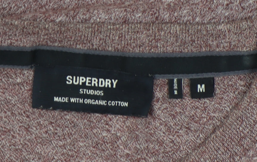 Superdry Men's Brown Cotton Crew Neck T-Shirt M