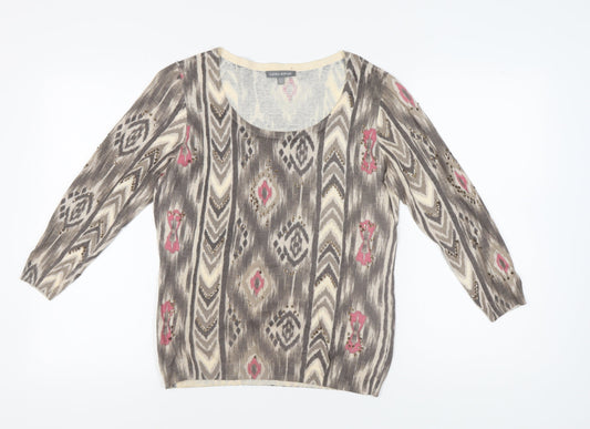 Laura Ashley Women's Multicoloured Geometric Jumper Size 14