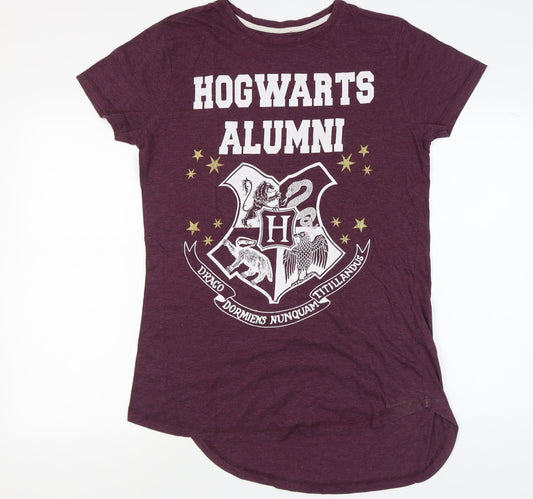 Harry Potter Unisex Purple M Hogwarts Alumni T-Shirt