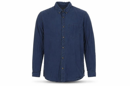 Jack & Jones Men's Blue Medium Button-Up Casual Shirt