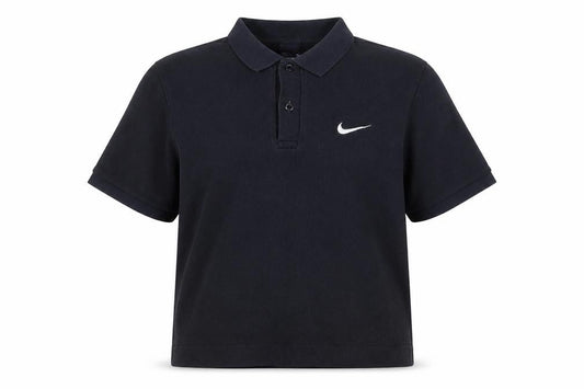 Unisex Adultss UK Size M Nike Black Cotton Polo