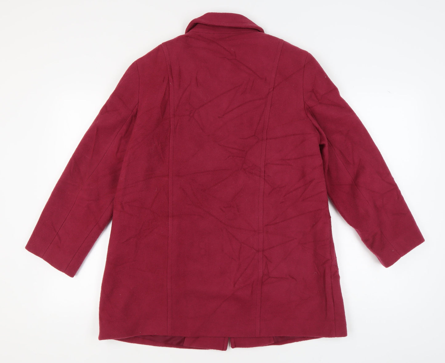 Eastex Women's Red Wool Overcoat Size 12
