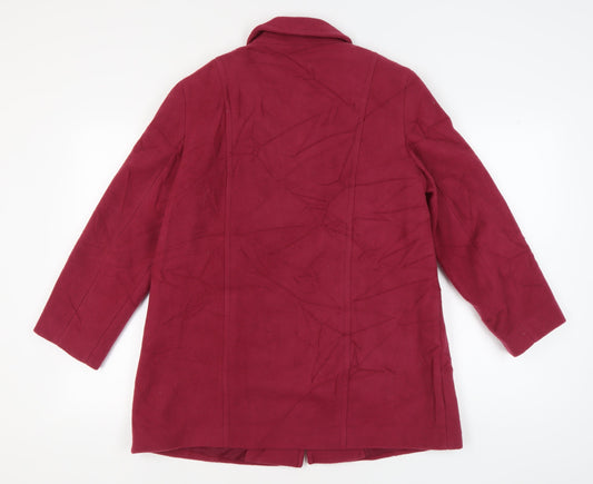 Eastex Women's Red Wool Overcoat Size 12