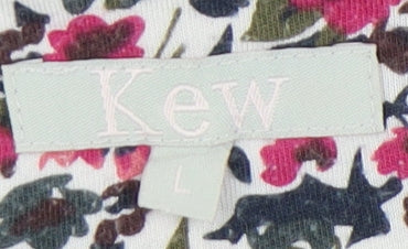 Kew Women's Multicoloured Floral Wrap Dress L