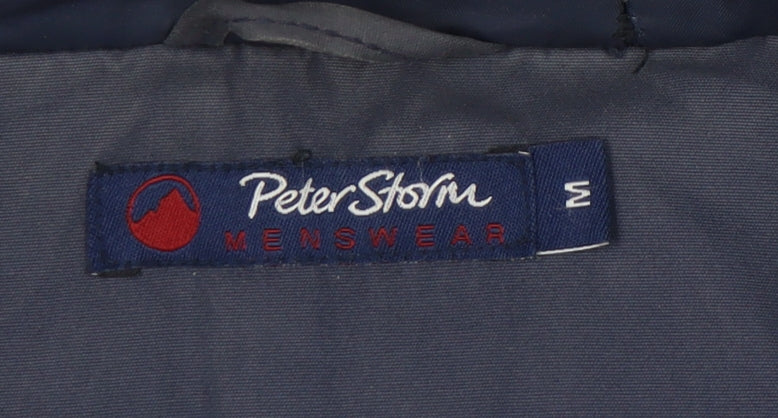 Peter Storm Men's Blue Parka Jacket Size M, Hooded