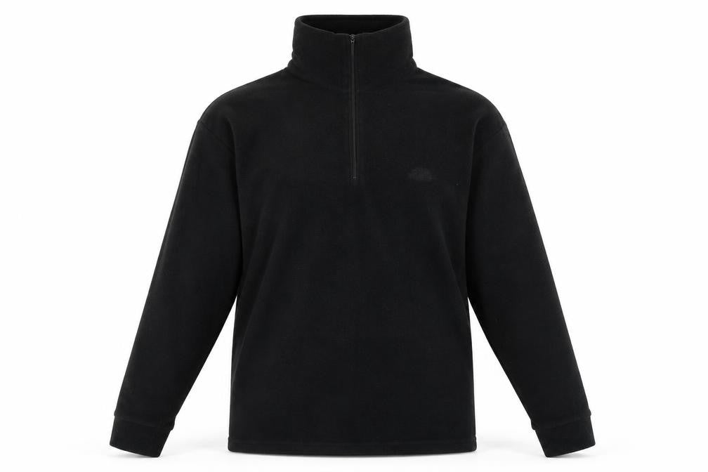 Mens UK S Regular Trespass Black Full Zip Sweatshirt