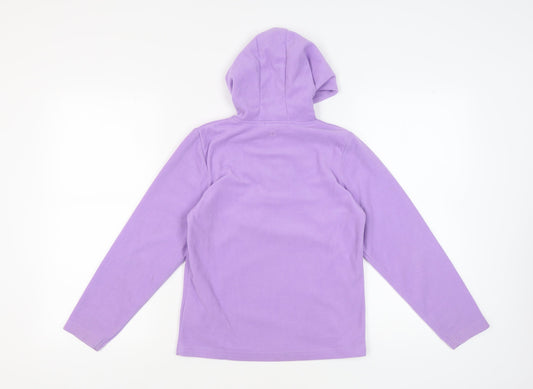 Mountain Warehouse Girls Purple 1/2 Zip Hoodie 11-12 Years