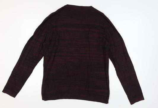 Jack & Jones Men's Red Pullover Jumper Size L