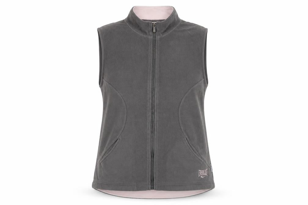 Womens UK Size 12 Regular Everlast Grey Polyester Waistcoat