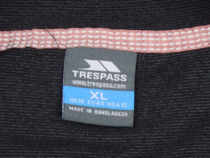 Trespass Women's Black XL 1/2 Zip Sweatshirt