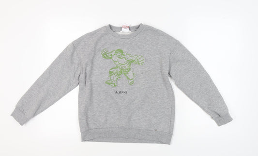 Marvel Boys Grey Superhero Sweatshirt 11-12Y Pullover