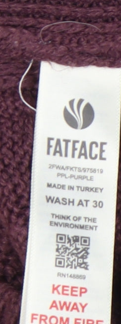 Fat Face Women's Purple Jumper Size 8