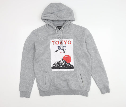Genetic Apparel Men's Grey Hoodie M Pullover Urban