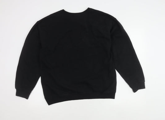 boohoo Unisex Black XL Pullover Sweatshirt