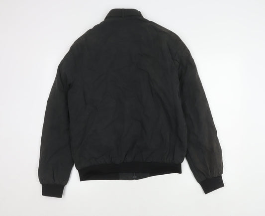 Next Men's Black Medium Stand-Up Collar Jacket