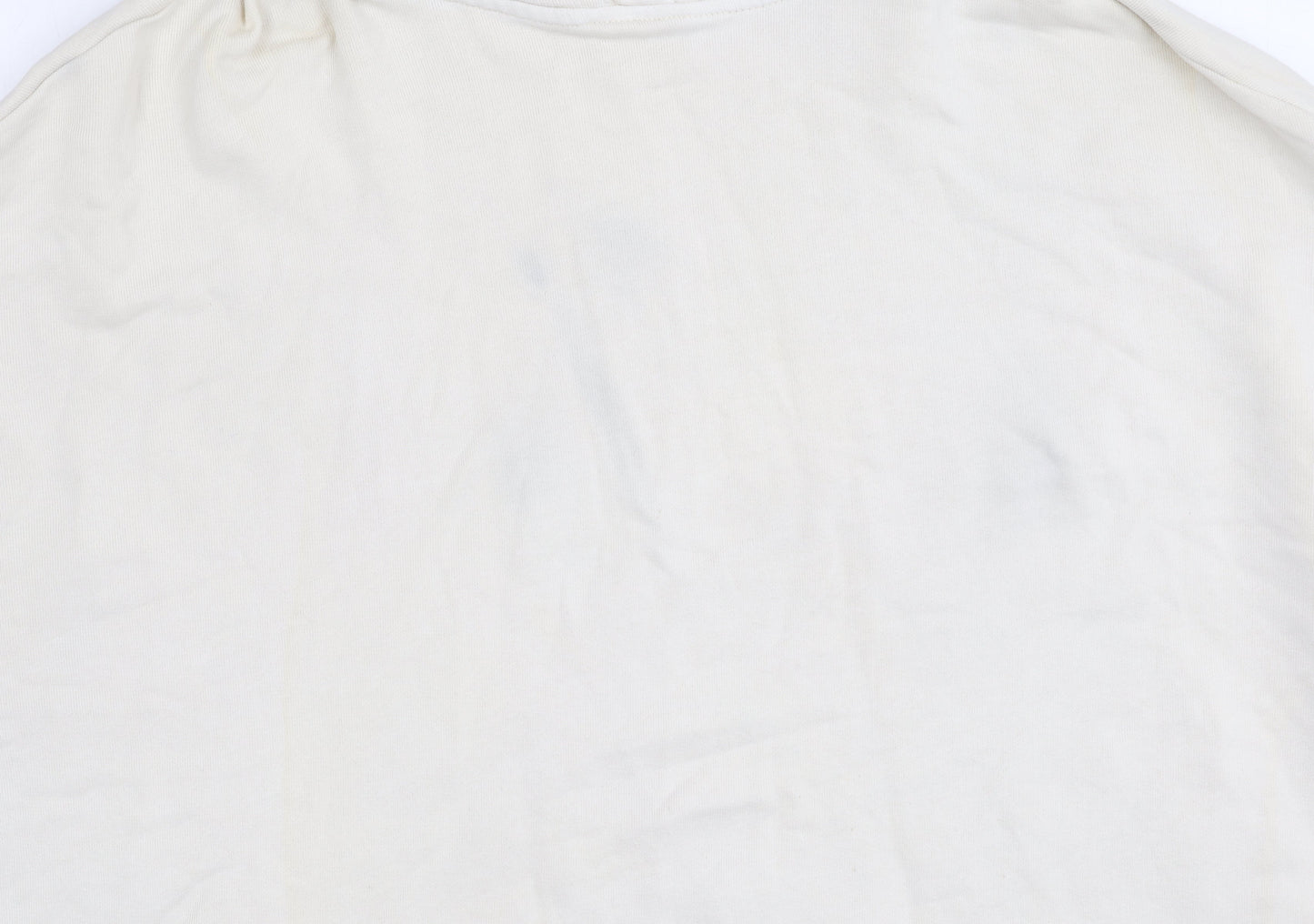 H&M Unisex Ivory Medium Cotton Hoodie Pullover