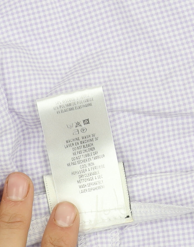 Minuet Women's Check Trousers, Size 10, Made in UK