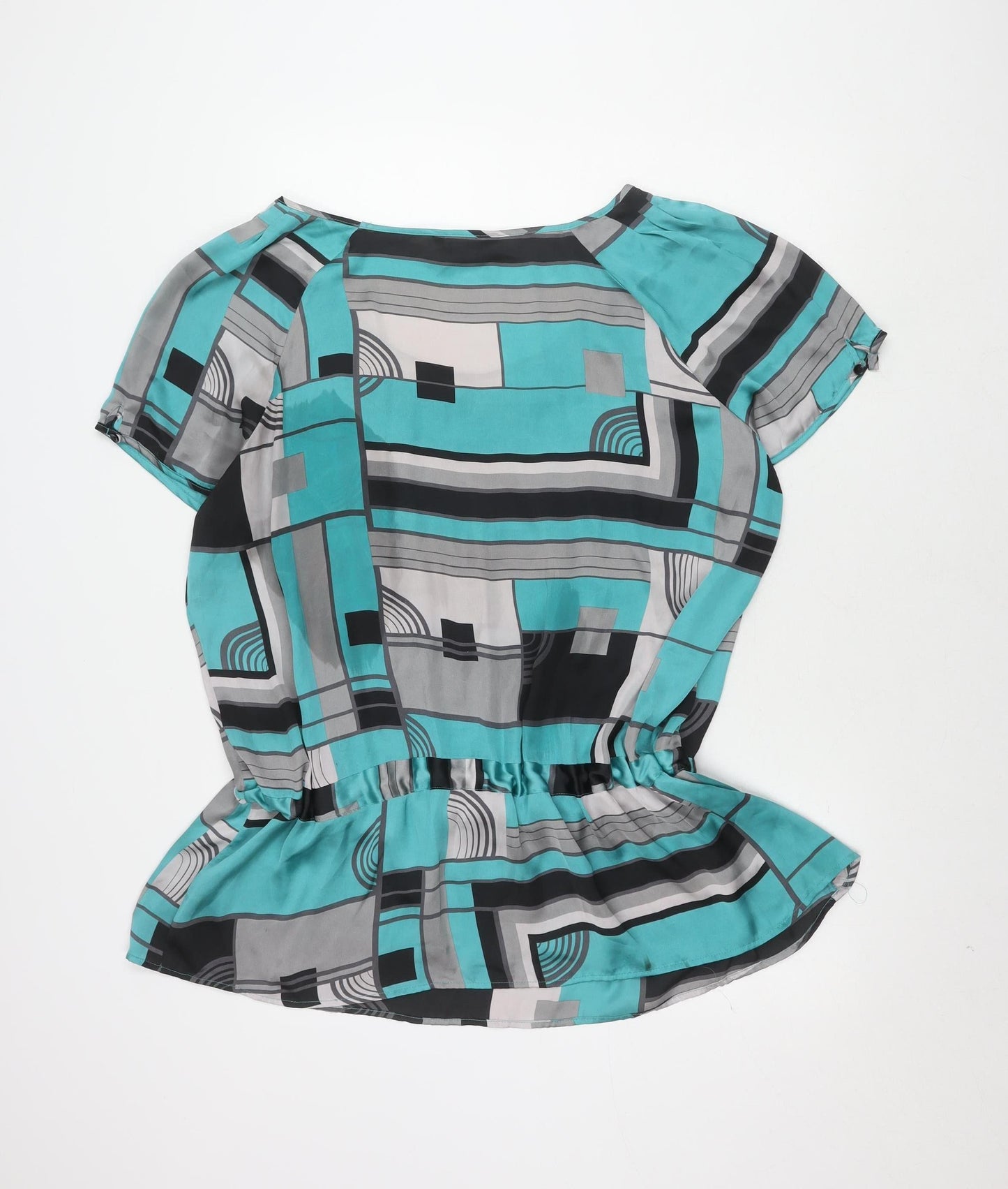 Bm Women's Multicoloured Geometric Blouse Size 24