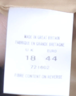 Eastex Women's Beige Jacquard Button Jacket Size 18