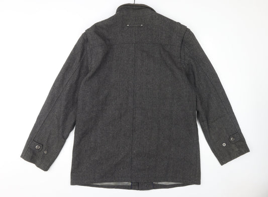 Butler and Webb Men's Grey Military Jacket L
