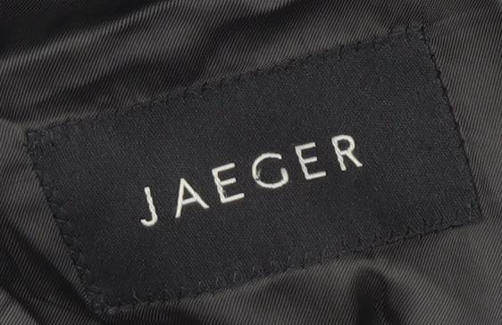 Jaeger Men's Grey Wool Striped Suit Jacket, 38S