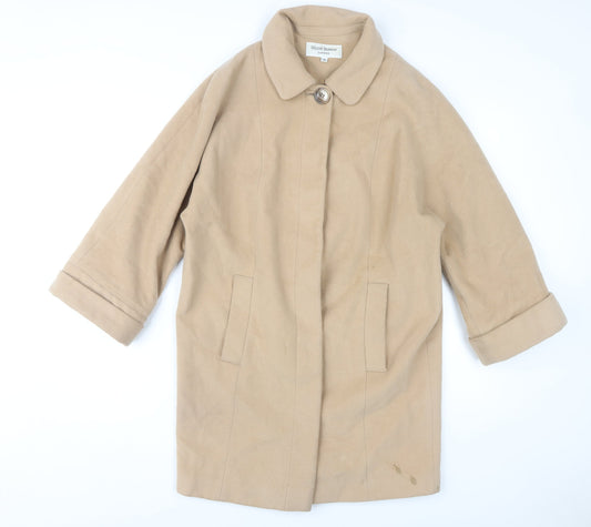 Helene Berman Women's Beige Wool Coat Size 10